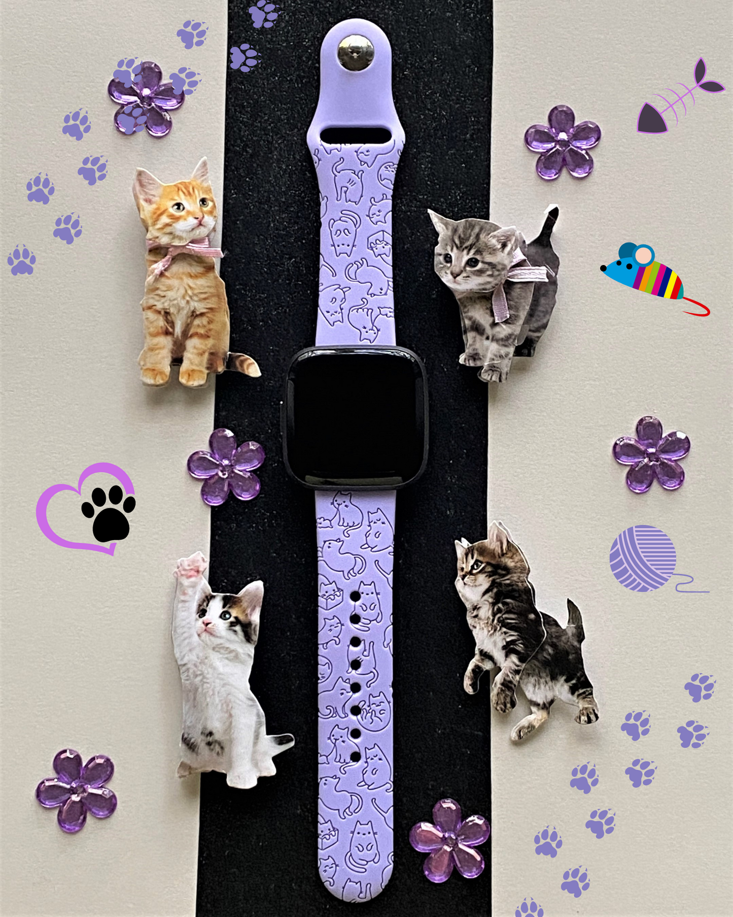 Cat Fitbit Versa 1/2 Watch Band