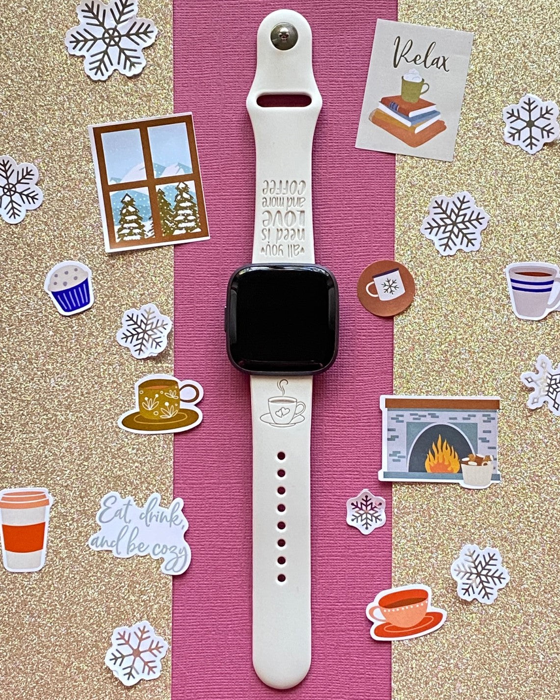 Coffee Lover Fitbit Versa 1/2 Watch Band