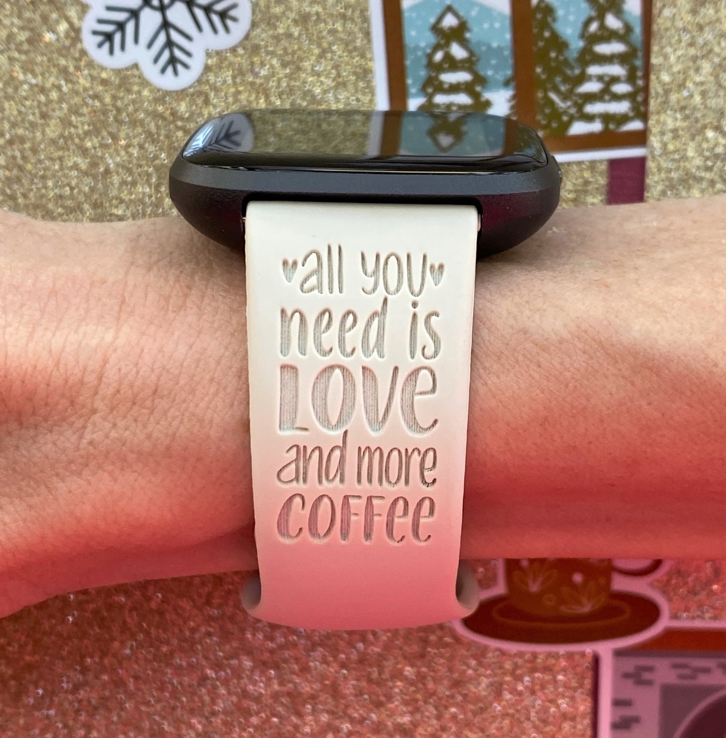 Coffee Lover Fitbit Versa 1/2 Watch Band
