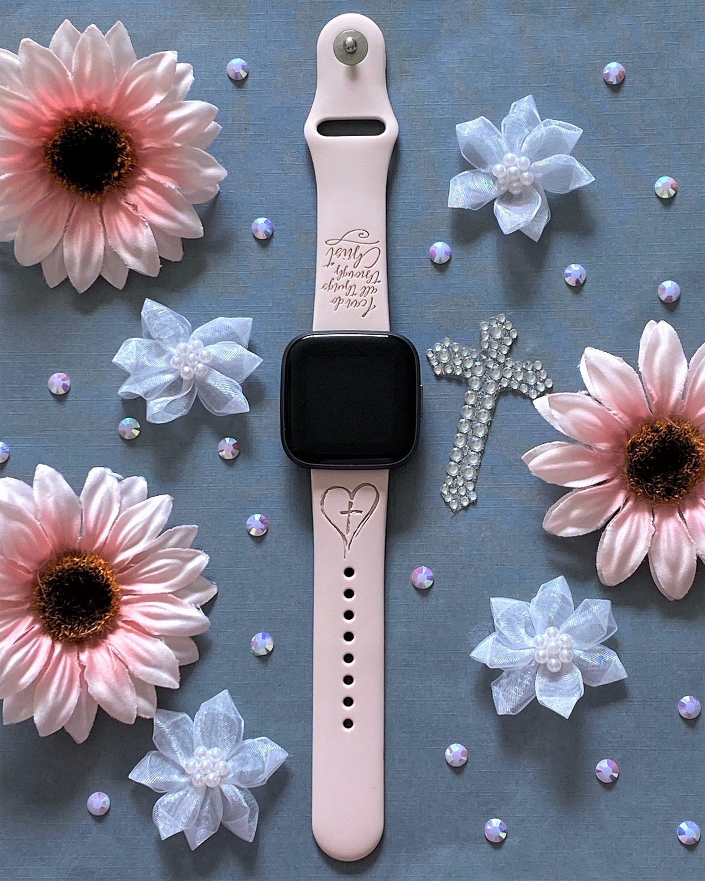 Cross and Verse Fitbit Versa 1/2 Watch Band