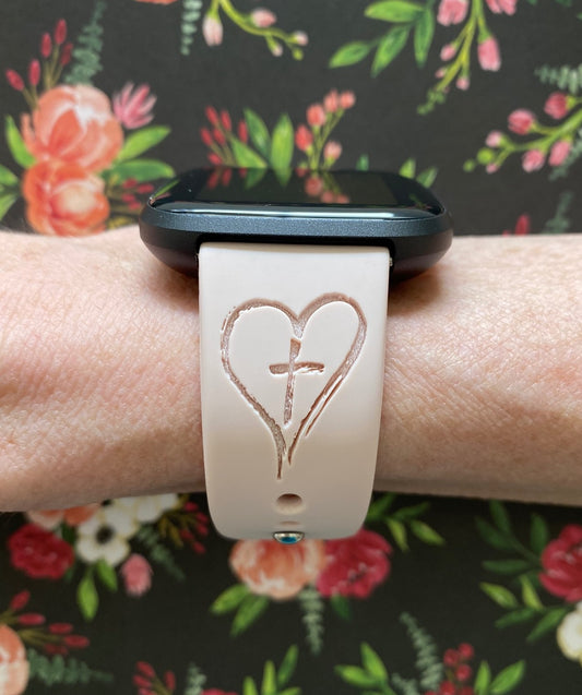 Cross and Verse Fitbit Versa 1/2 Watch Band