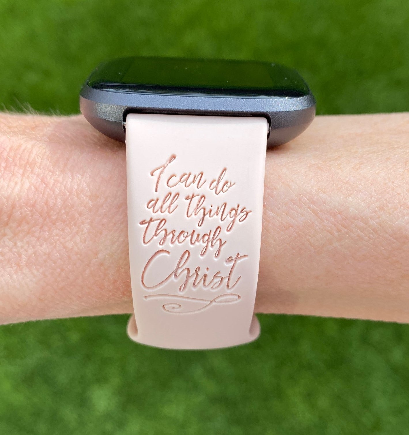 Cross and Verse Fitbit Versa 1/2 Watch Band