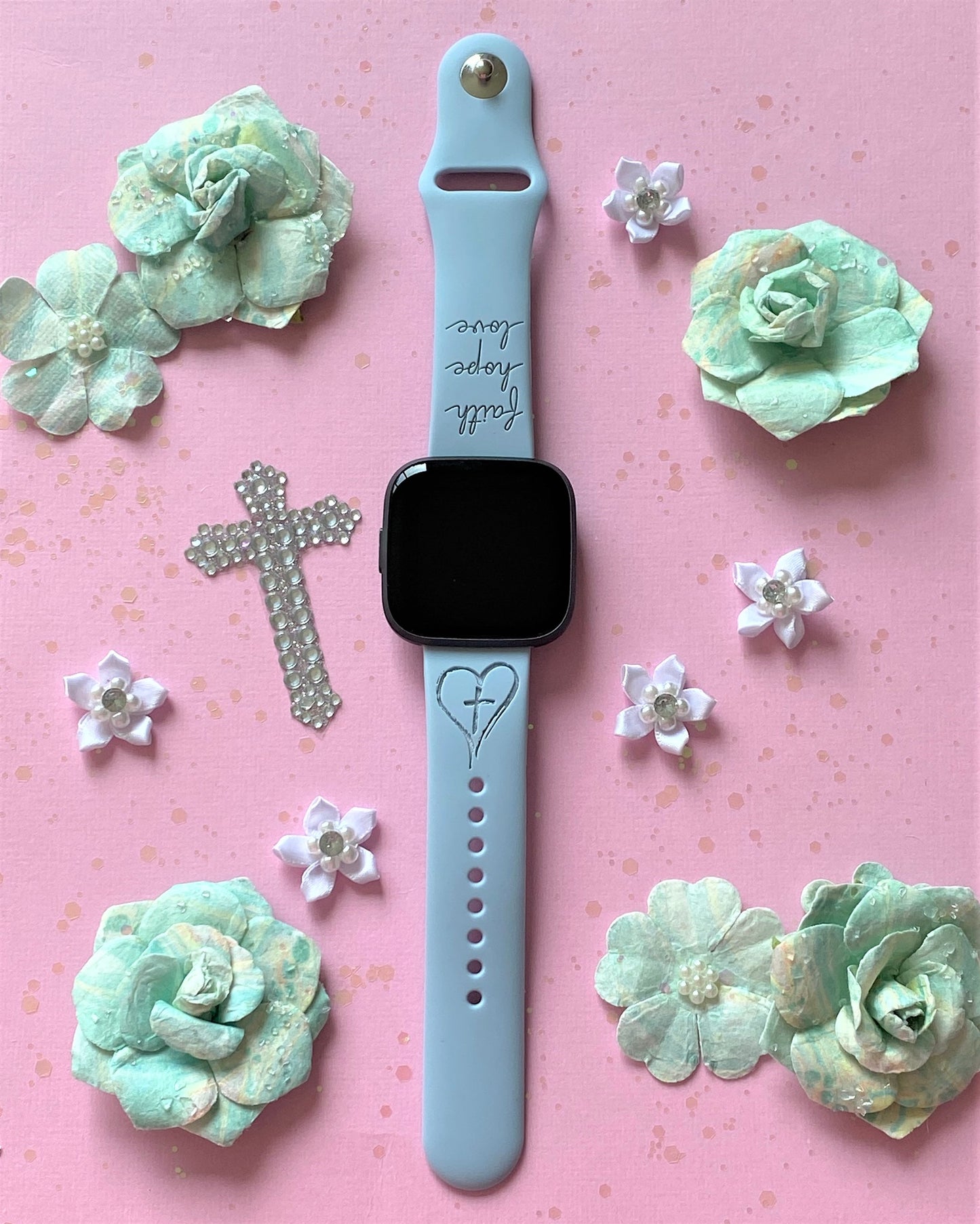 Faith Hope Love Fitbit Versa 1/2 Watch Band
