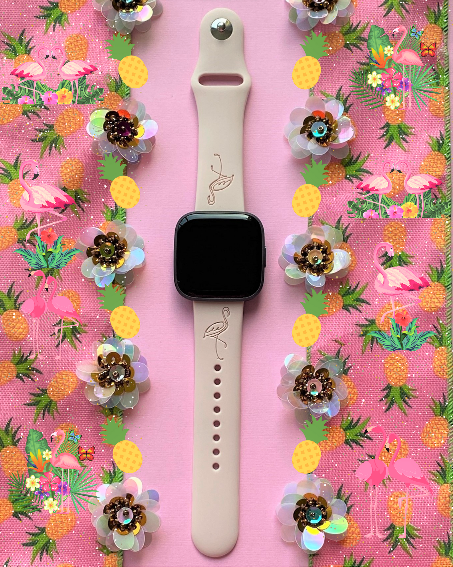 Flamingo Fitbit Versa 1/2 Watch Band