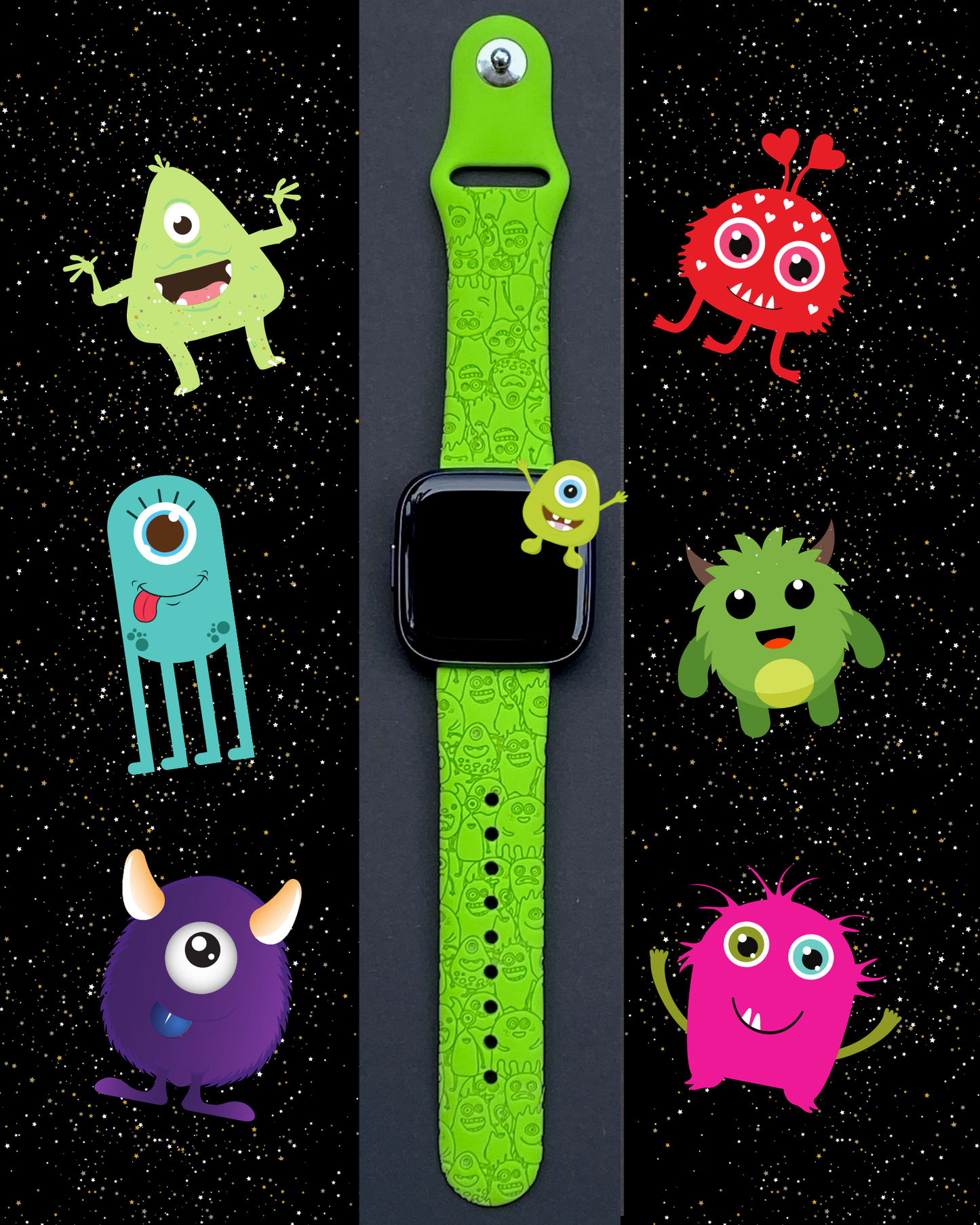 Monster Fitbit Versa 1/2 Watch Band