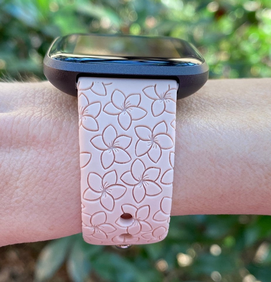 Plumeria Fitbit Versa 1/2 Watch Band