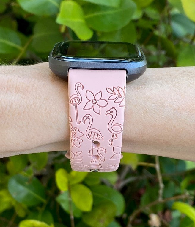 Tropical Flamingo Fitbit Versa 1/2 Watch Band