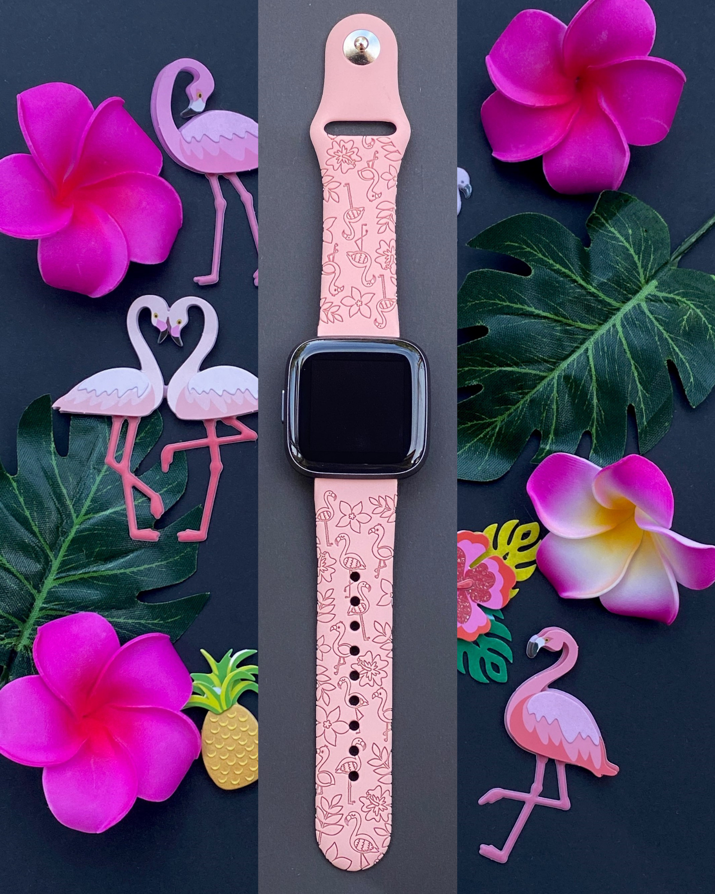 Tropical Flamingo Fitbit Versa 1/2 Watch Band