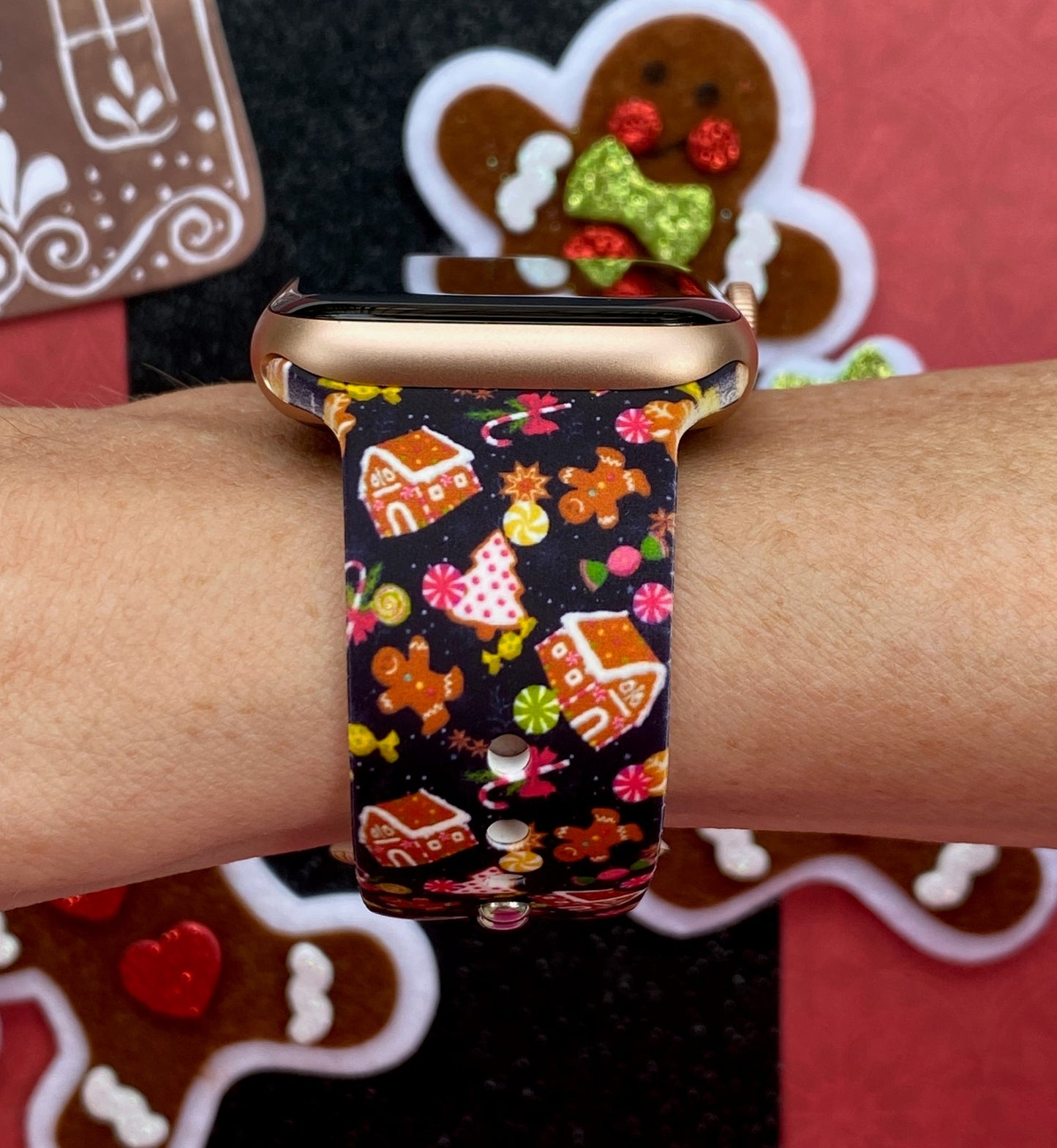 Gingerbread House Watch Band For Apple Watch