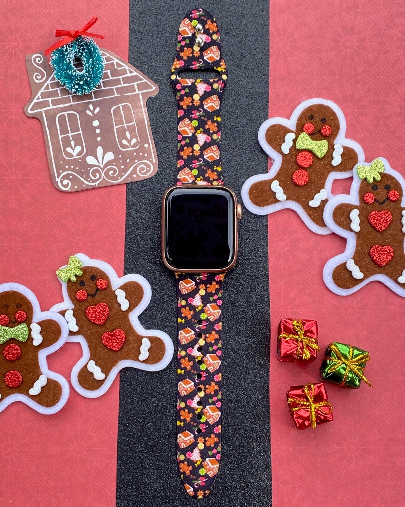 Gingerbread House Watch Band For Apple Watch