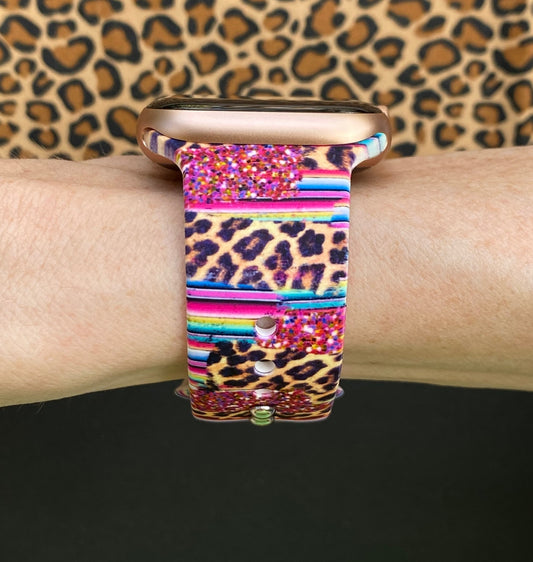 Leopard Serape Watch Band For Apple Watch