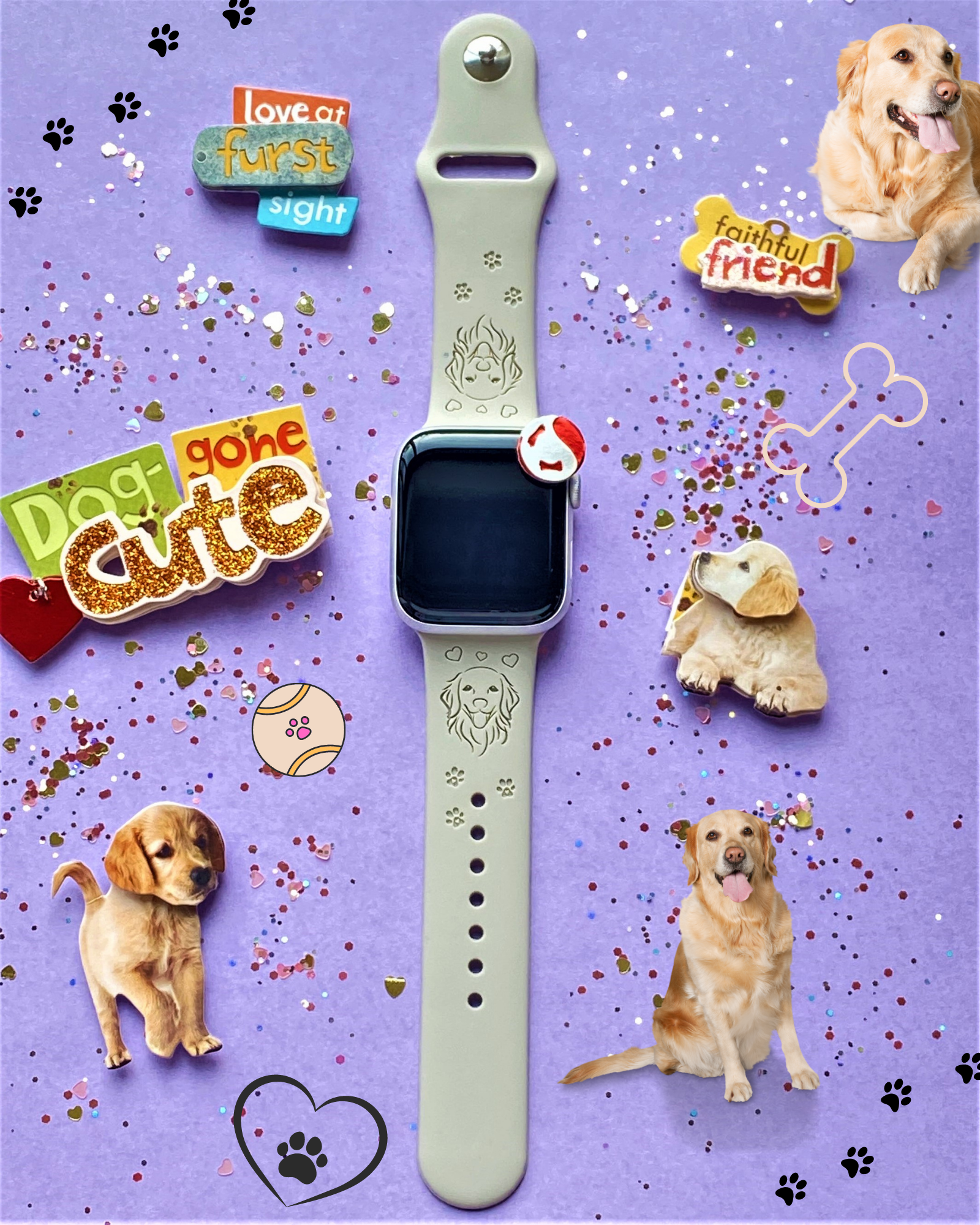 Golden retriever apple watch band sale