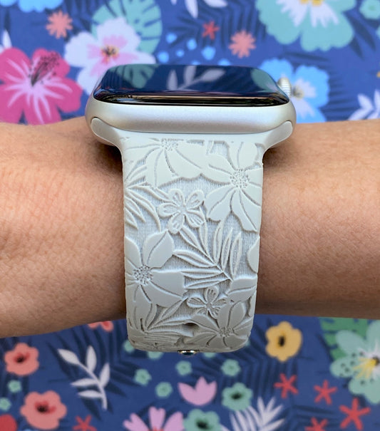 Hibiscus Watch Band For Apple Watch
