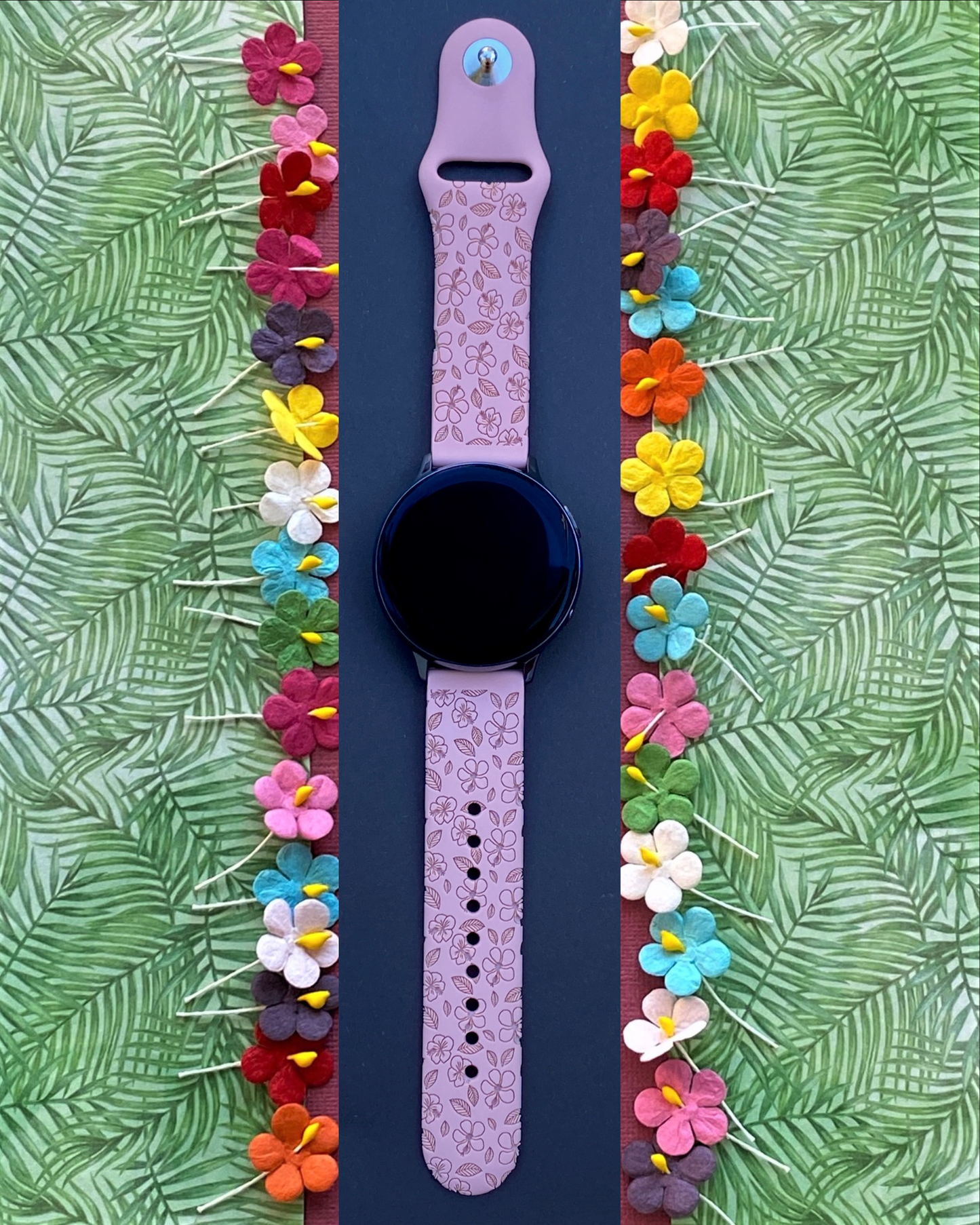 Hibiscus 20mm Samsung Galaxy Watch Band