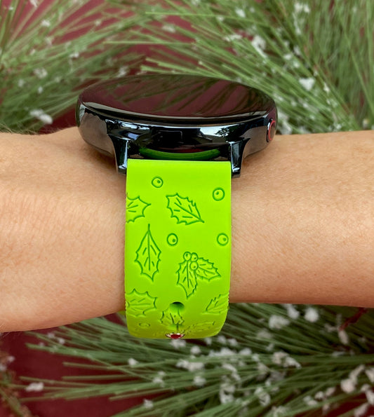 Holly Christmas 20mm Samsung Galaxy Watch Band