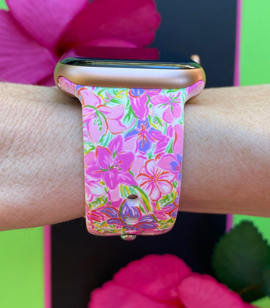 Lavender Tropics Watch Band For Apple Watch