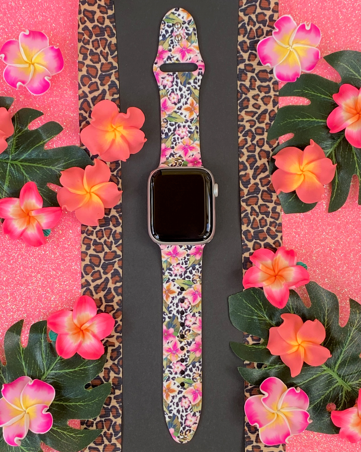 Tropical Leopard Watch Band For Apple Watch