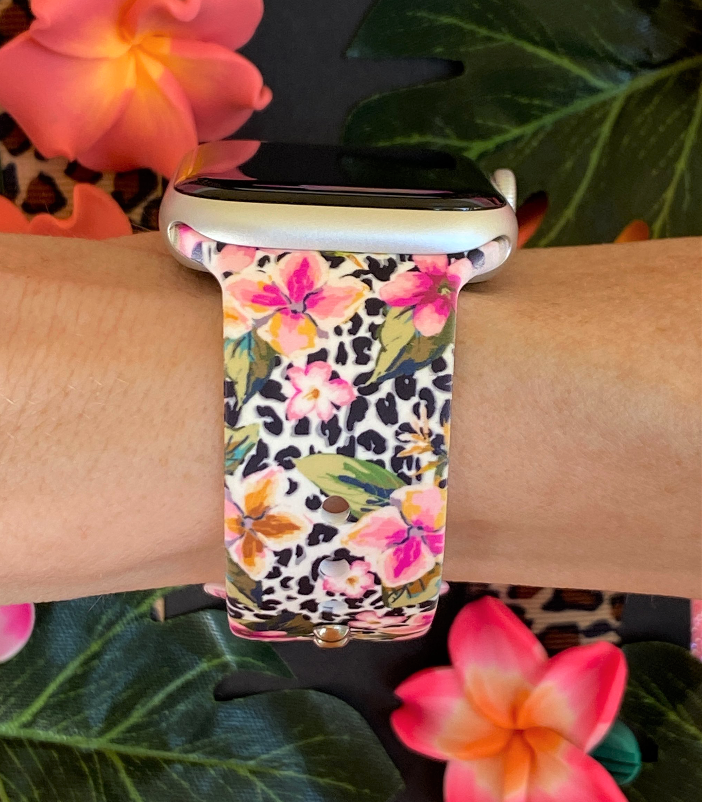 Tropical Leopard Watch Band For Apple Watch