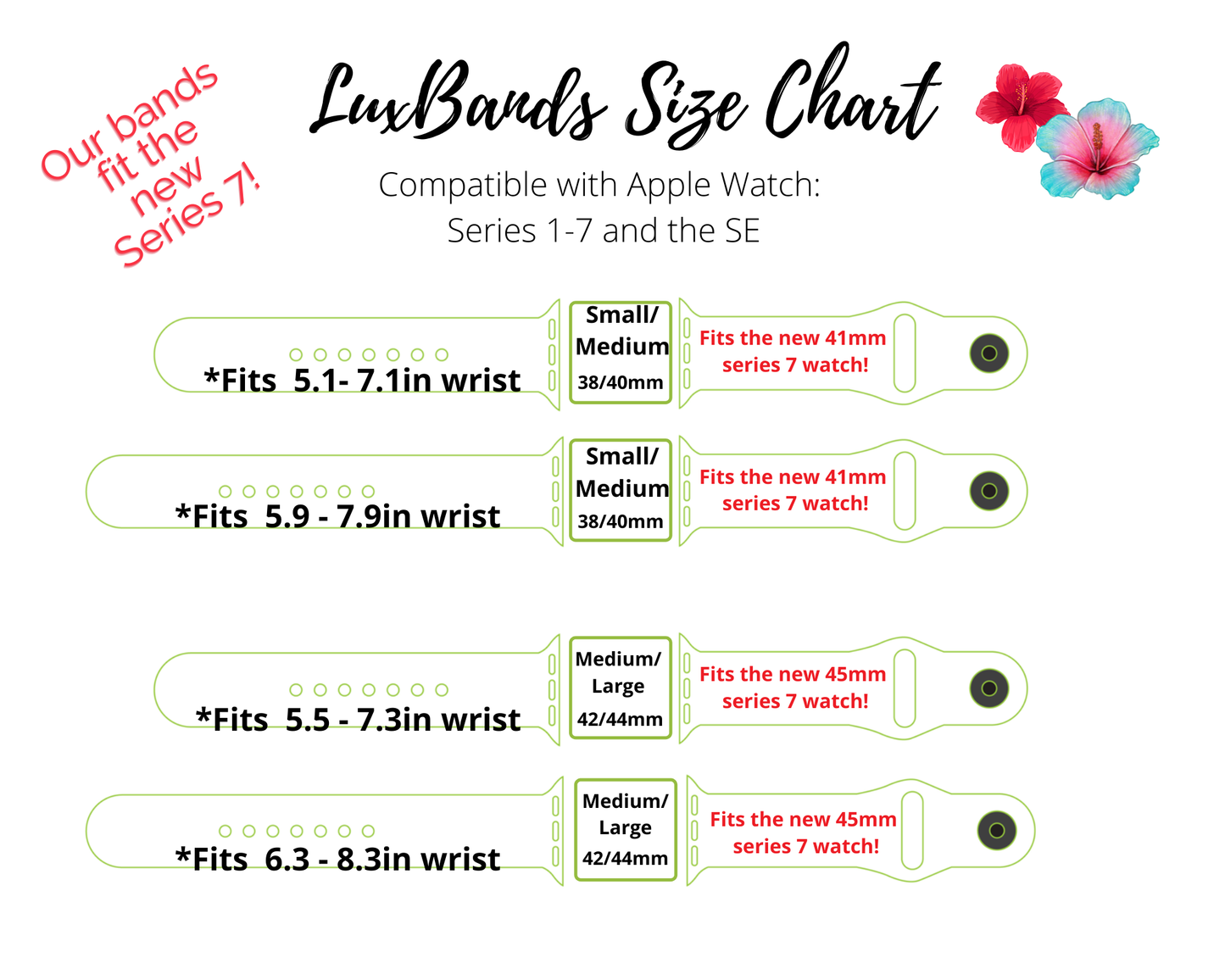 Coral Peach Hibiscus Watch Band For Apple Watch