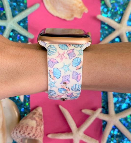 Seashell and Starfish Watch Band For Apple Watch