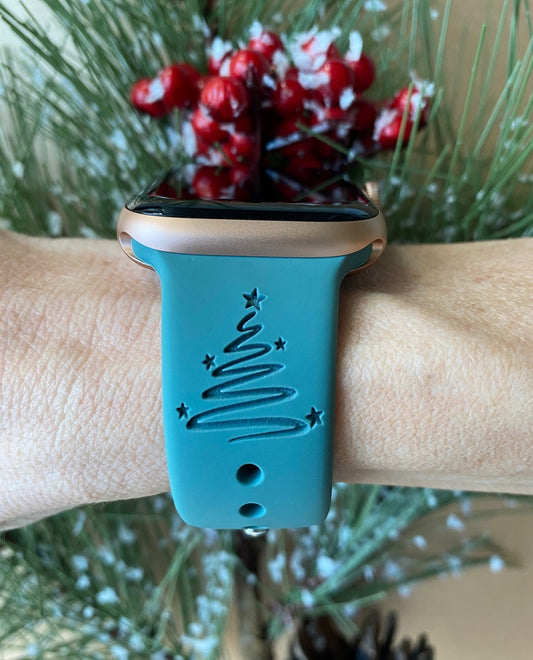 Merry and Bright Christmas Watch Band For Apple Watch