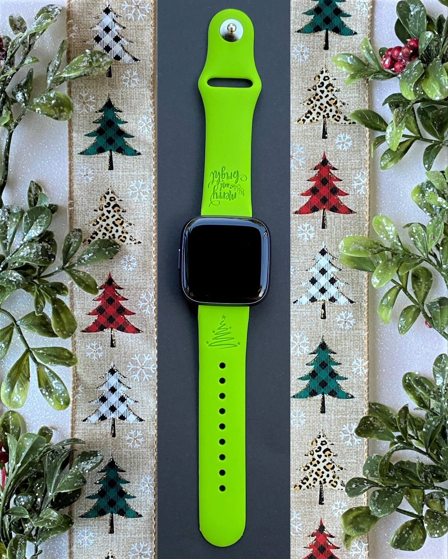 Merry and Bright Fitbit Versa 1/2 Watch Band