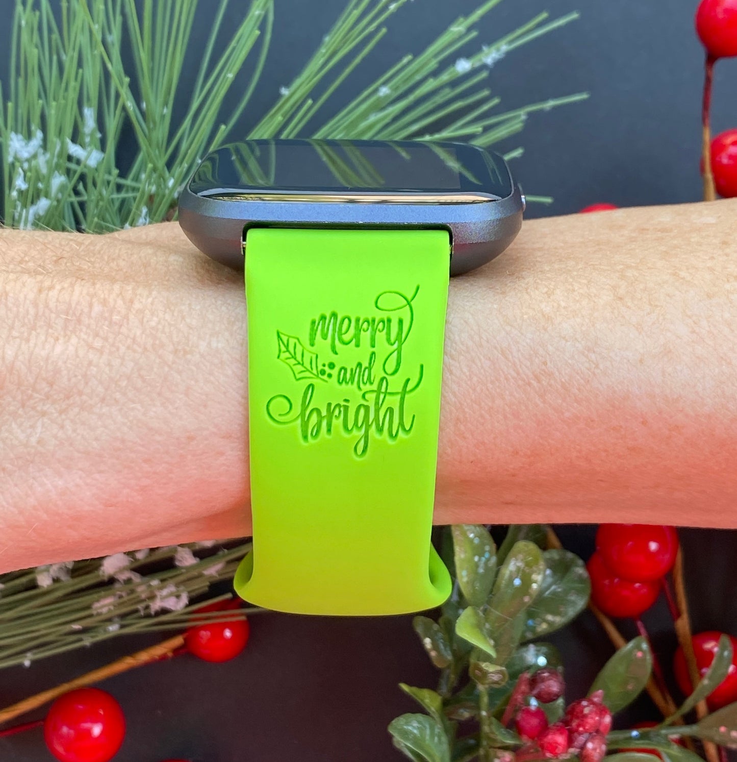 Merry and Bright Fitbit Versa 1/2 Watch Band