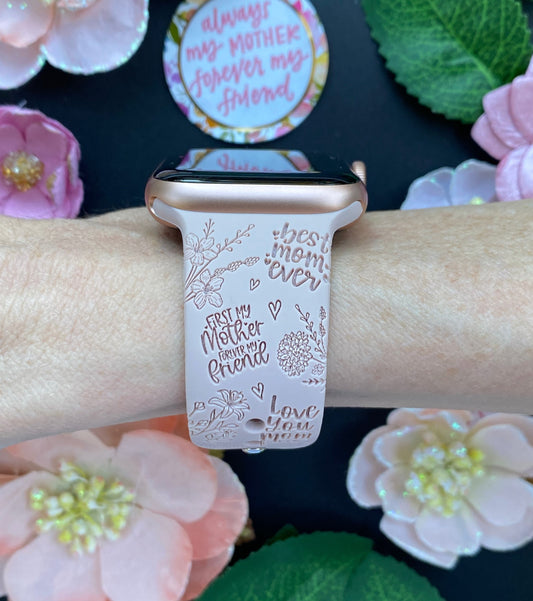Mother's Day Floral Watch Band For Apple Watch