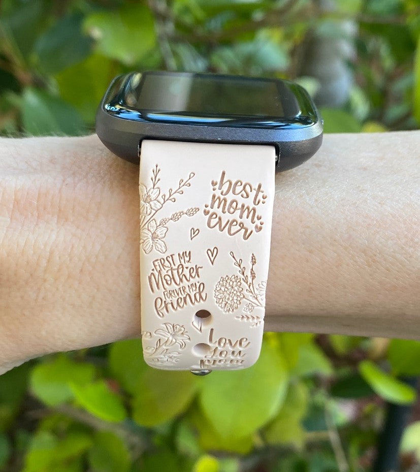 Mother's Day Floral Fitbit Versa 1/2 Watch Band