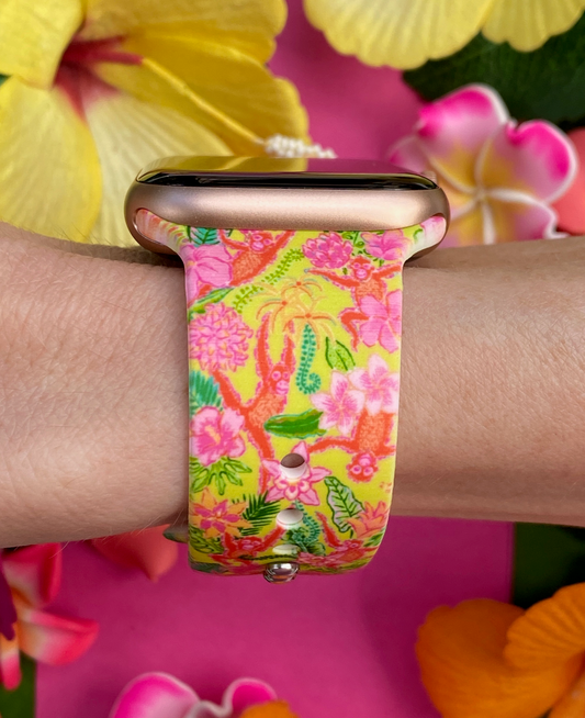 Tropical Yellow Watch Band For Apple Watch