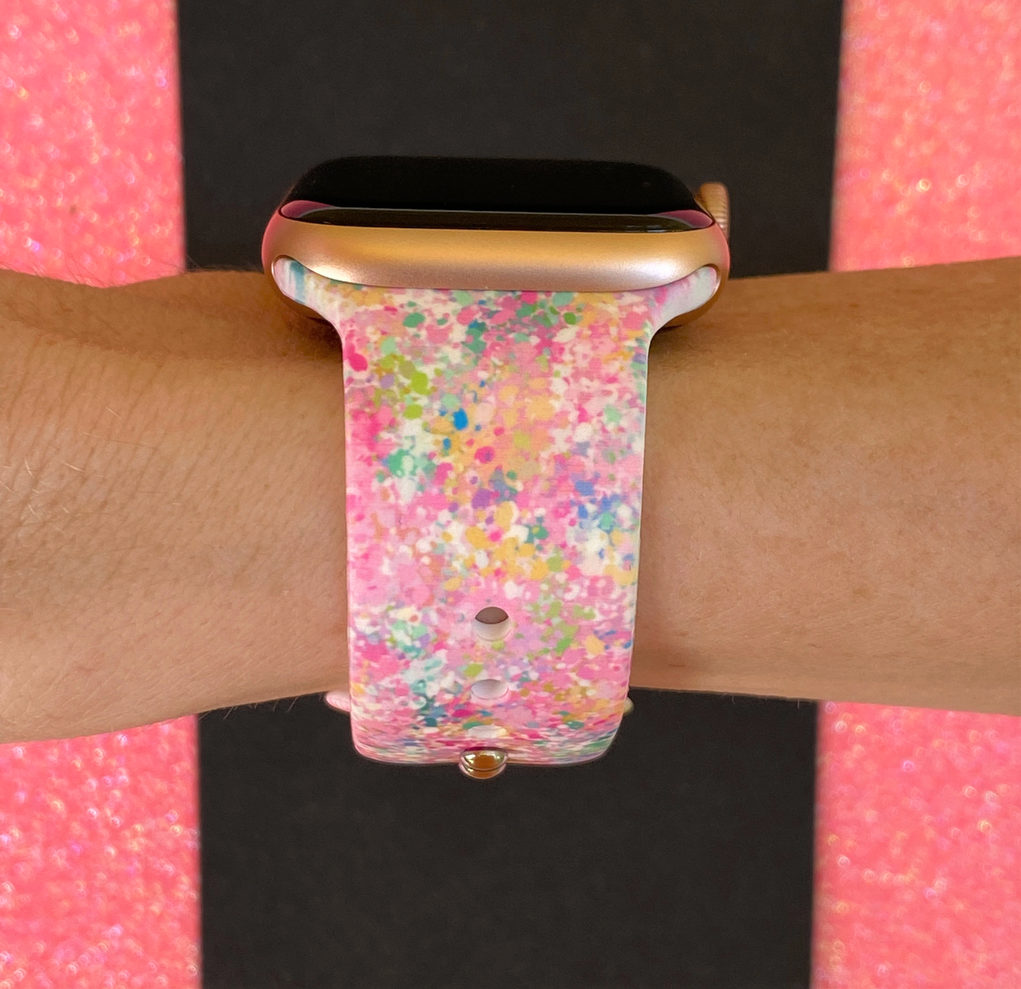 Pastel Splatter Watch Band For Apple Watch