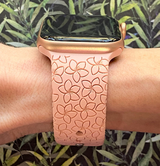 Plumeria Flower Watch Band For Apple Watch