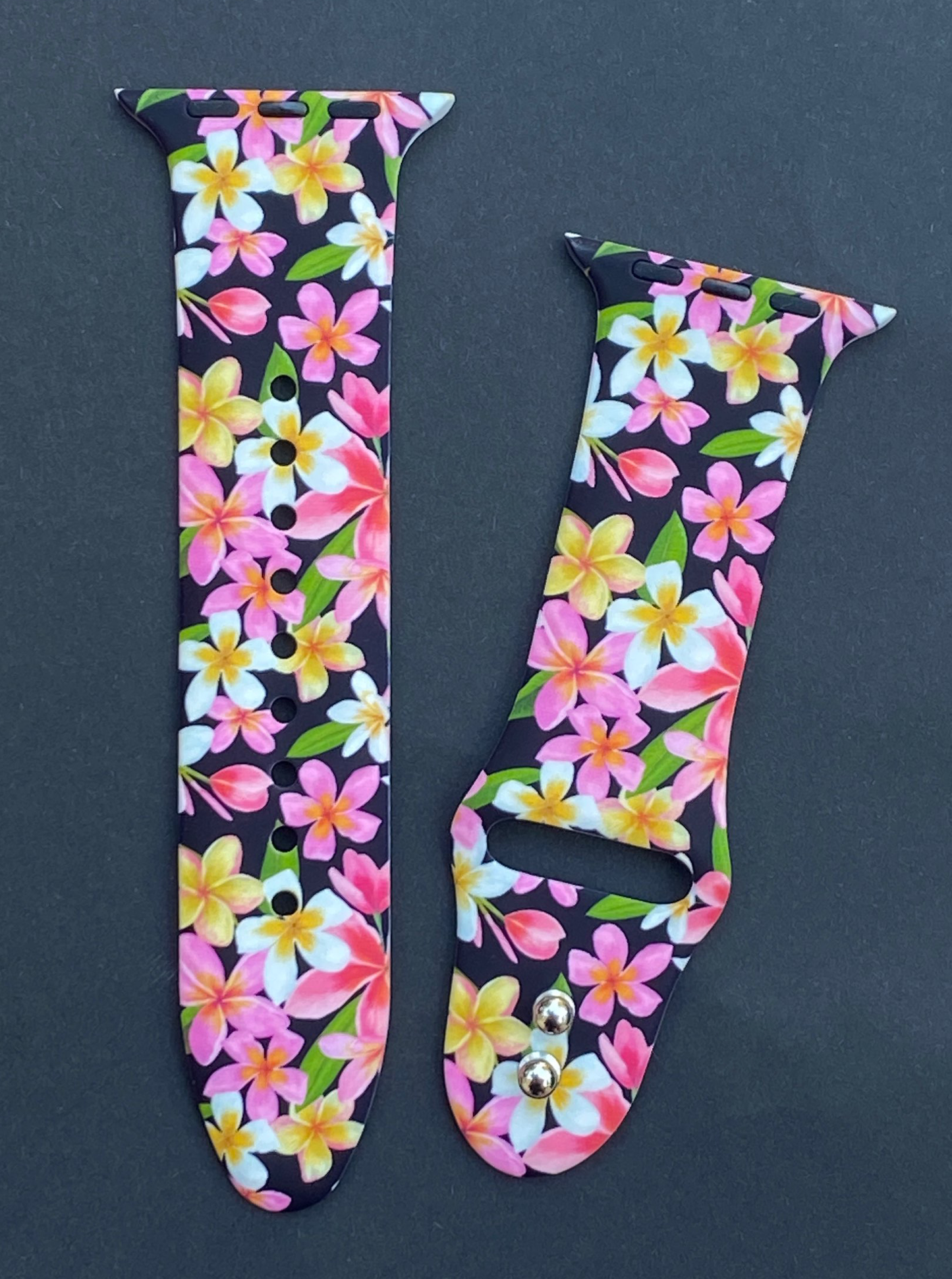 Plumeria Watch Band For Apple Watch
