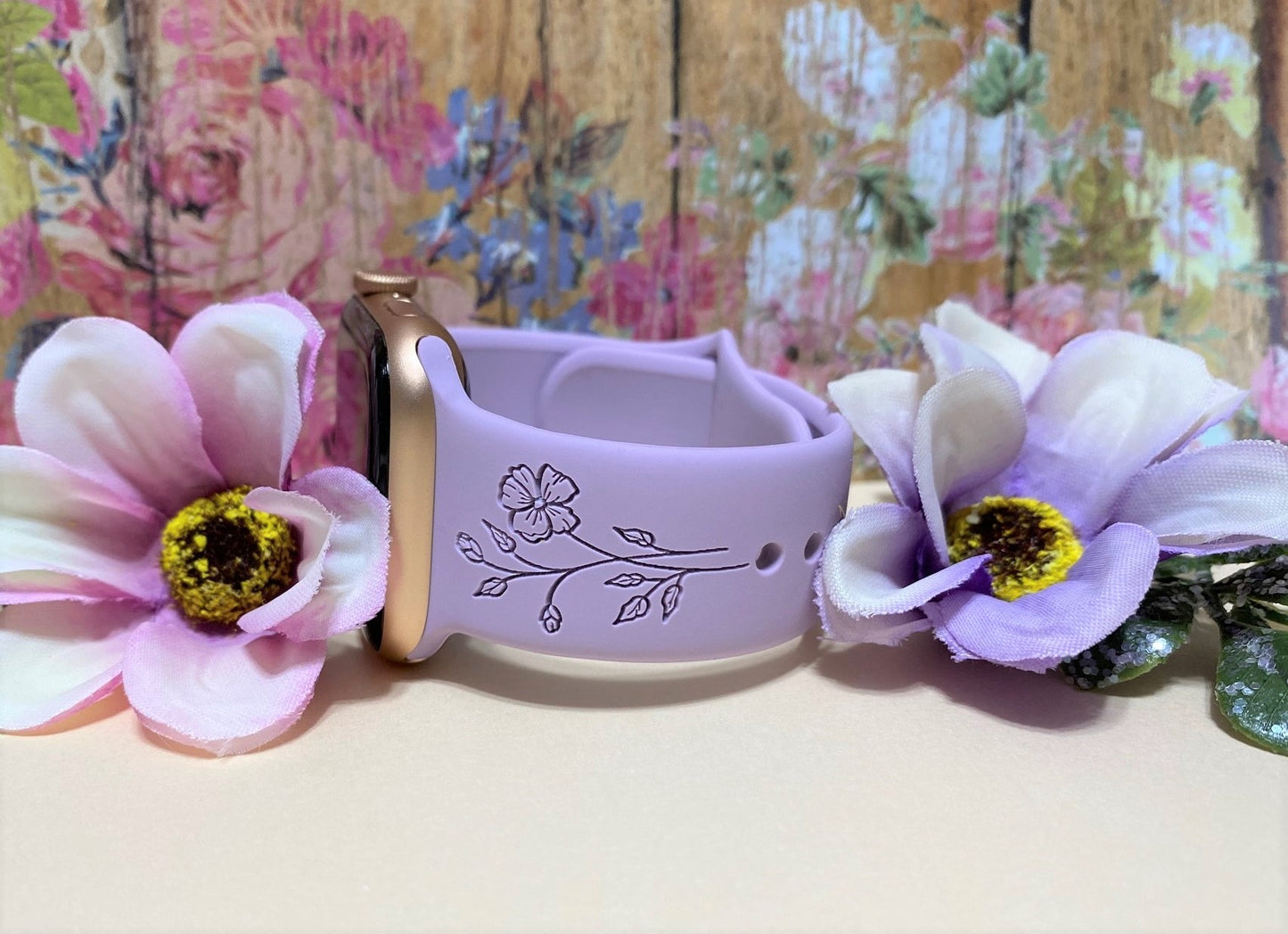 Spring Flower Watch Band For Apple Watch