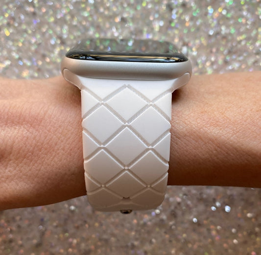 Fancy Quilt Watch Band For Apple Watch
