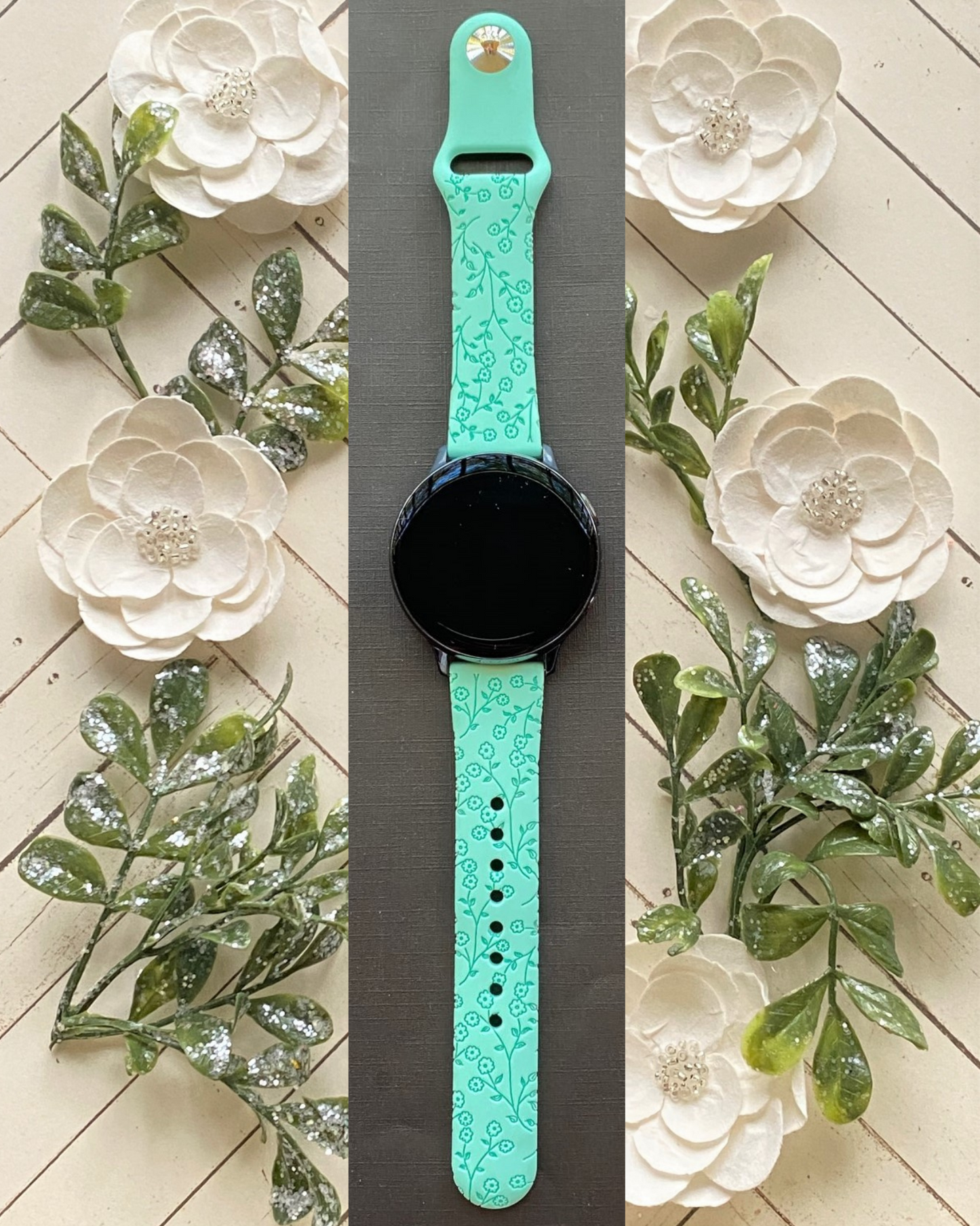 Spring Flowers 20mm Samsung Watch Band