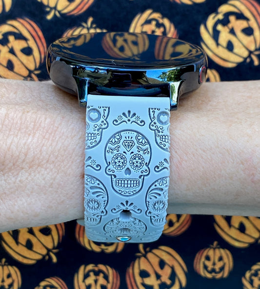 Sugar Skulls 20mm Samsung Galaxy Watch Band