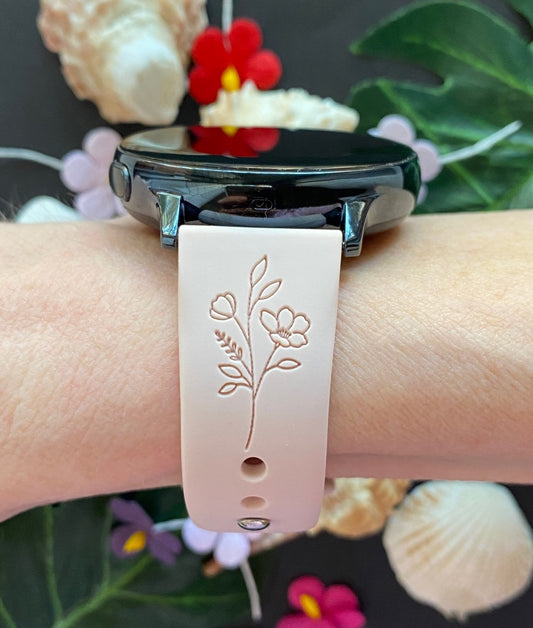 Tropical Flower 20mm Samsung Galaxy Watch Band