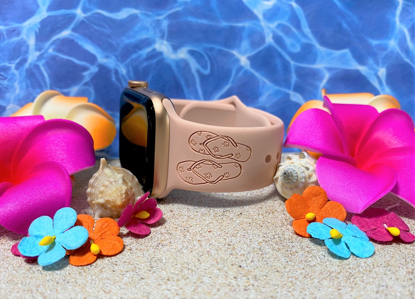 Flip Flops Beach Watch Band For Apple Watch