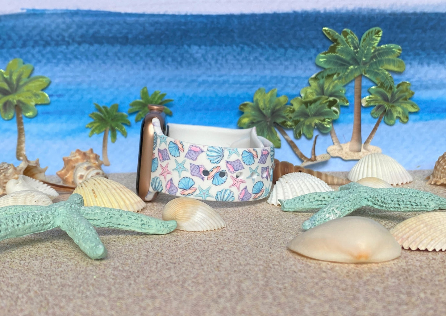 Seashell and Starfish Apple Watch Band