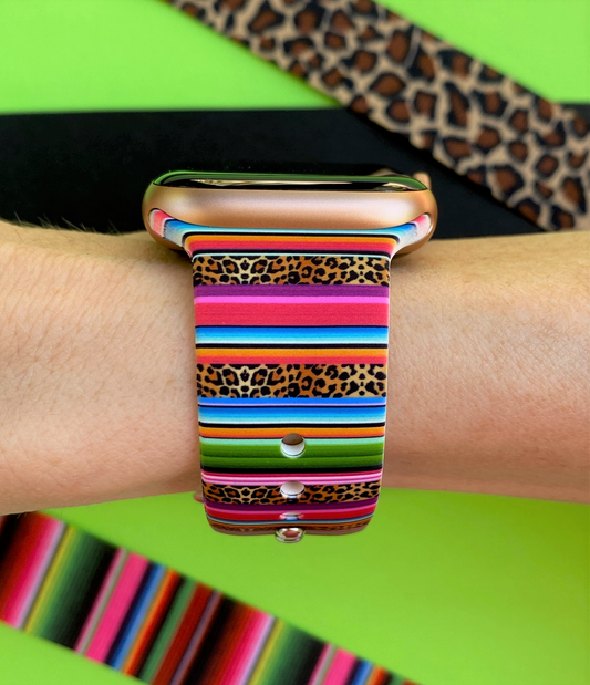 Leopard Serape Watch Band For Apple Watch