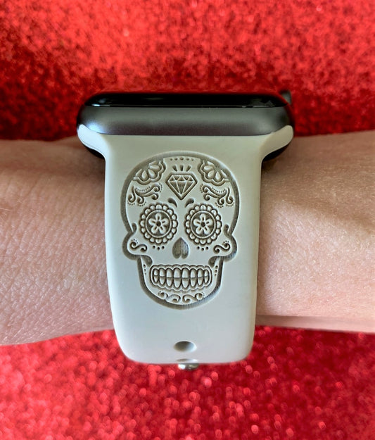 Sugar Skull Watch Band For Apple Watch