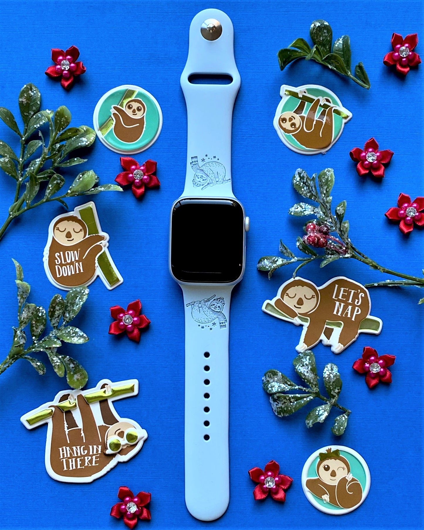 Sloth Winter Watch Band For Apple Watch