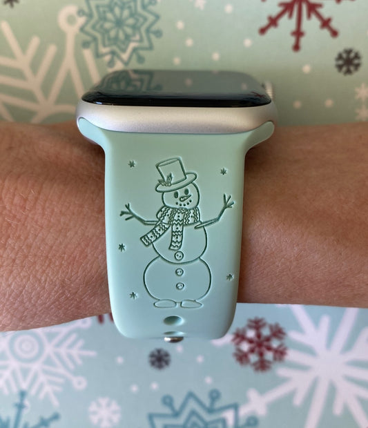 Snowman Watch Band For Apple Watch