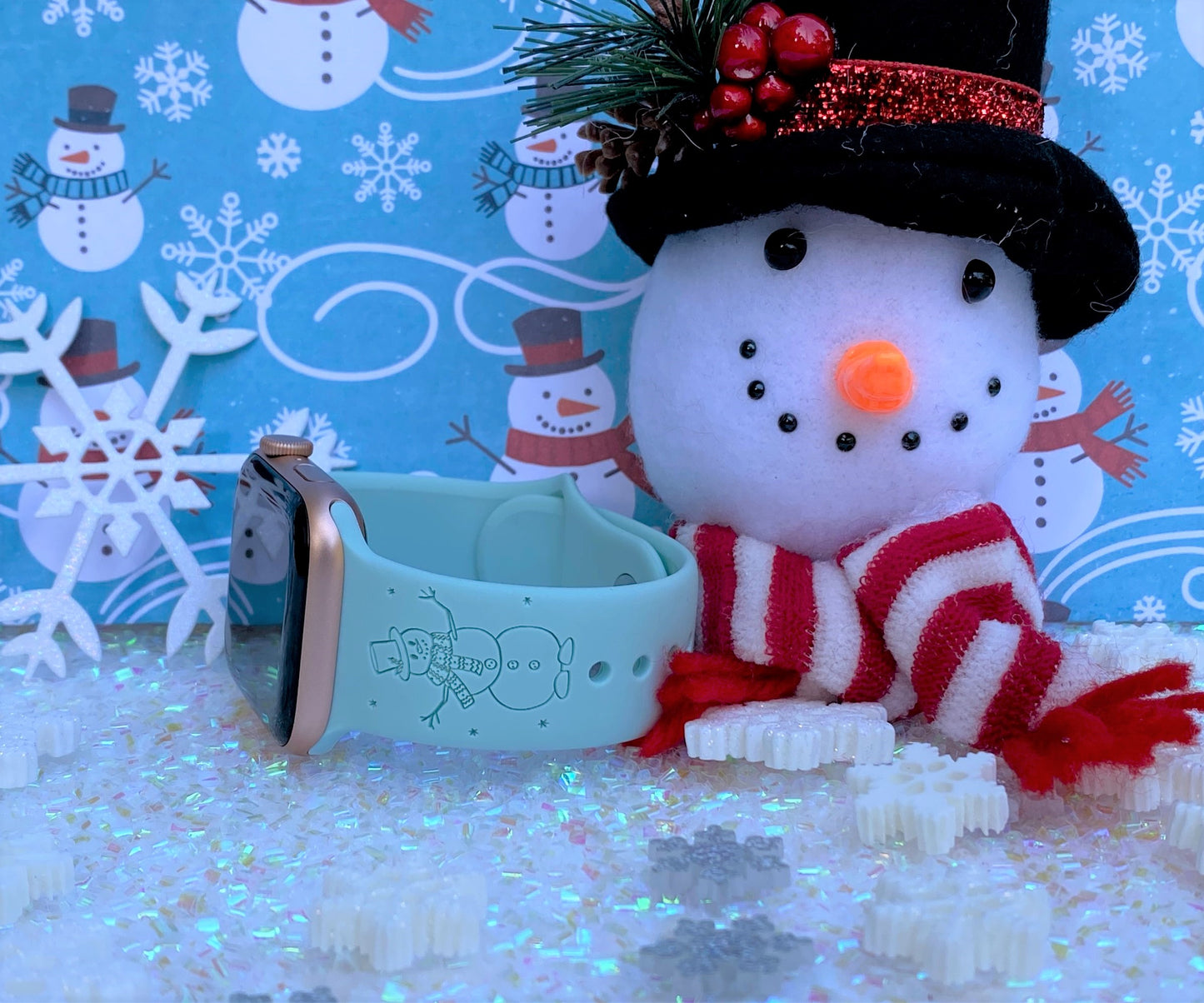 Snowman Watch Band For Apple Watch