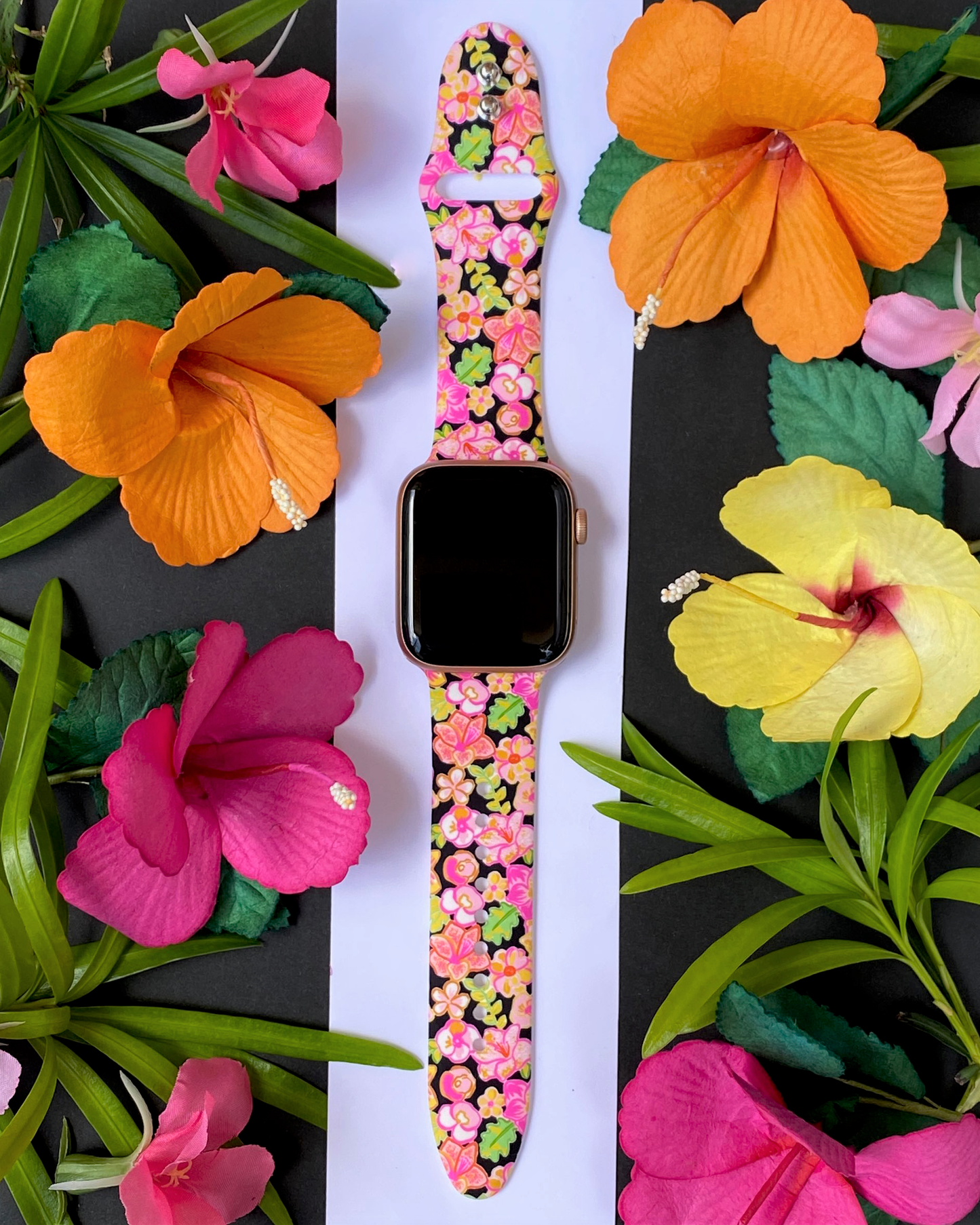 Sunshine Floral Watch Band For Apple Watch