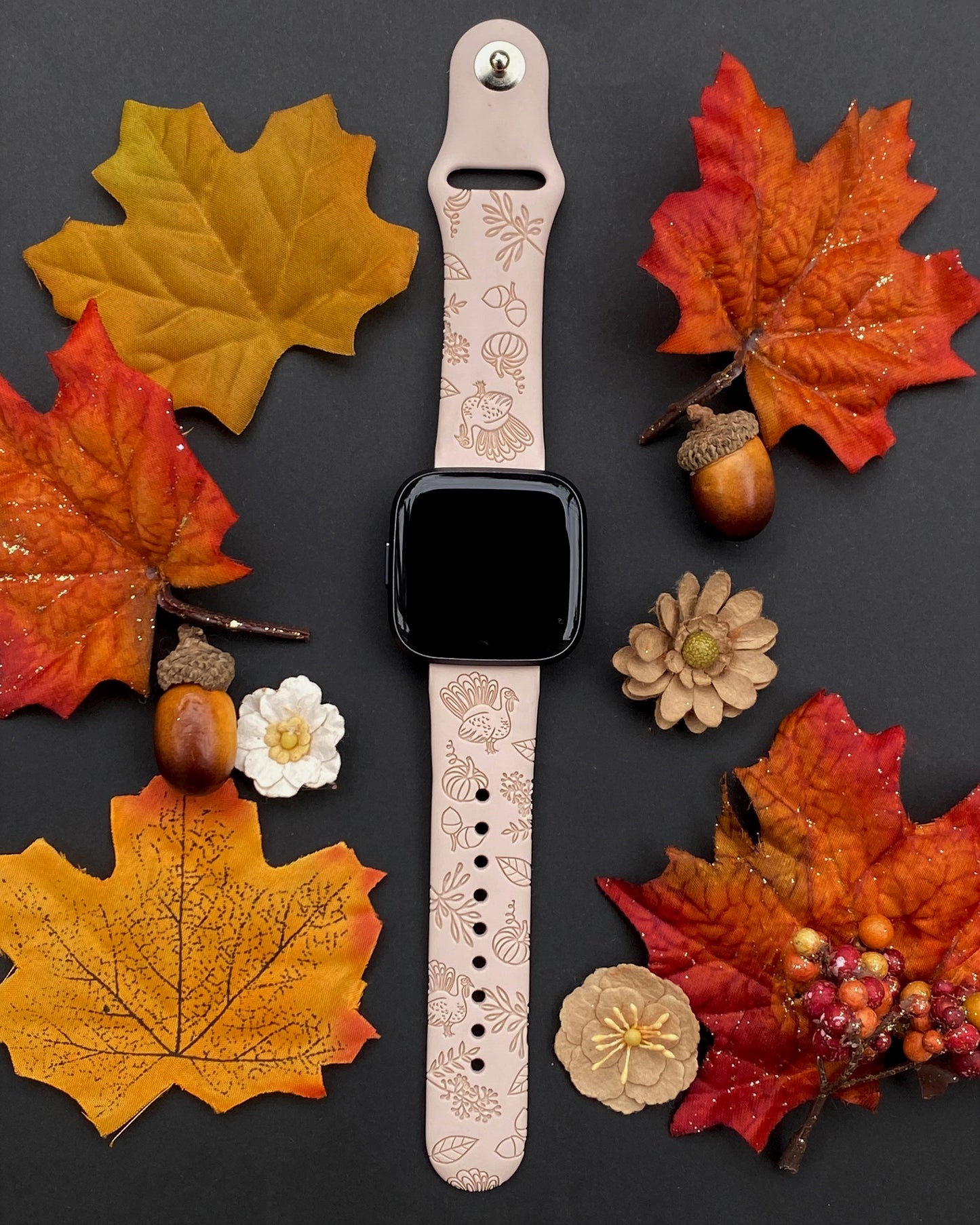 Thanksgiving Turkey Fitbit Versa 1/2 Watch Band