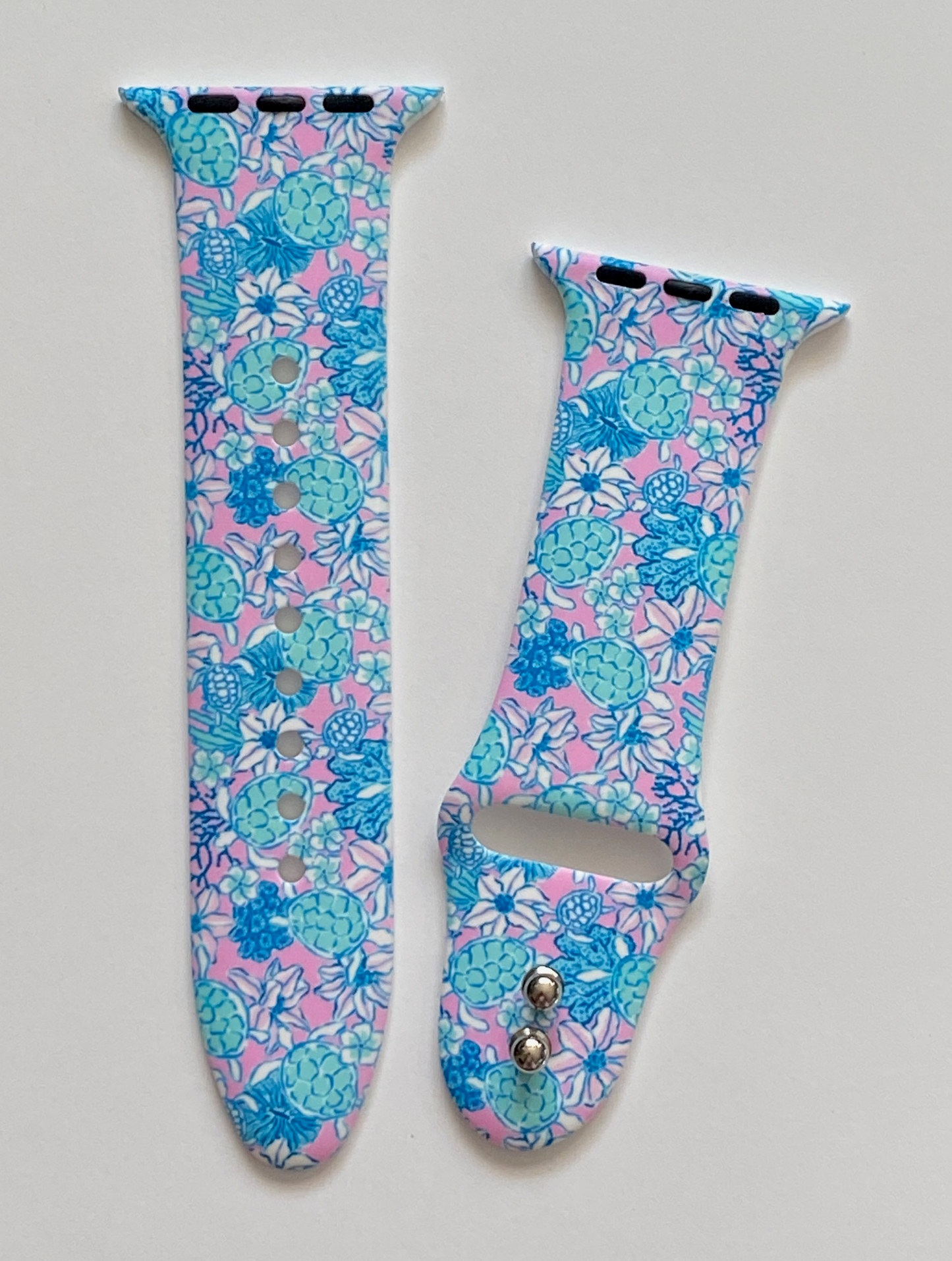 Floral Turtle Watch Band For Apple Watch