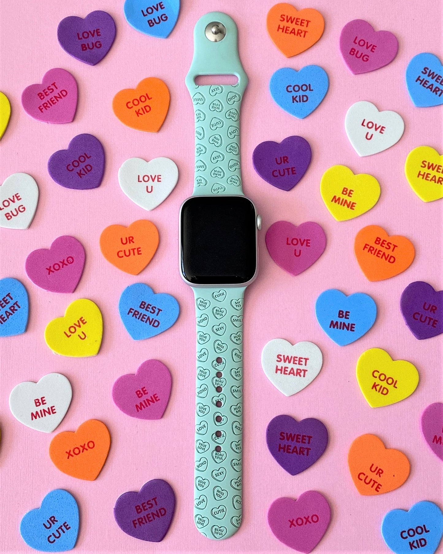 Candy Hearts Valentine's Day Watch Band For Apple Watch