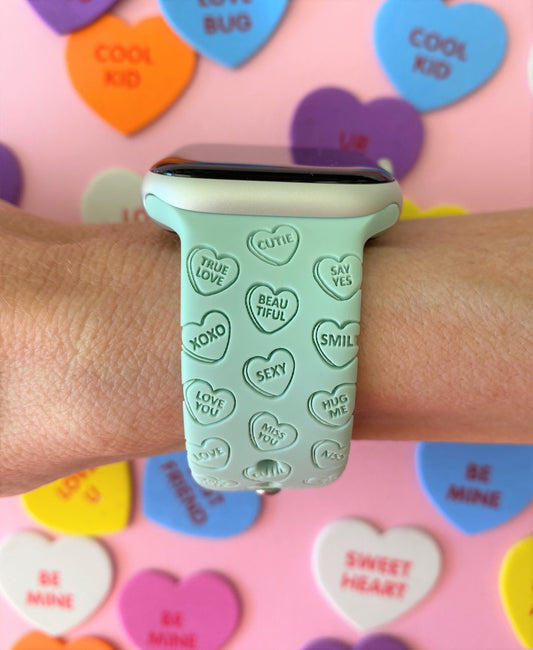Candy Hearts Valentine's Day Watch Band For Apple Watch